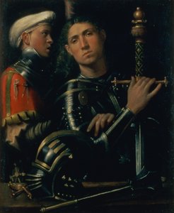 Ritratto di un capitano militare con il suo scudiero, c.1518-22
